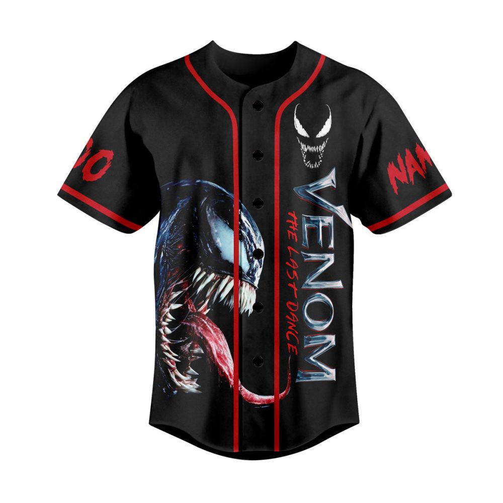 Venom 'The Last Dance' Baseball Jersey - Bold Graphic Tee For Fans