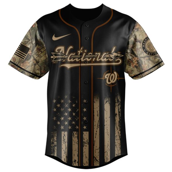 Men'S Camo Hunting Jersey - Washington Deer Hunt Design, Perfect For Outdoor Adventures