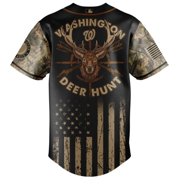 Men'S Camo Hunting Jersey - Washington Deer Hunt Design, Perfect For Outdoor Adventures