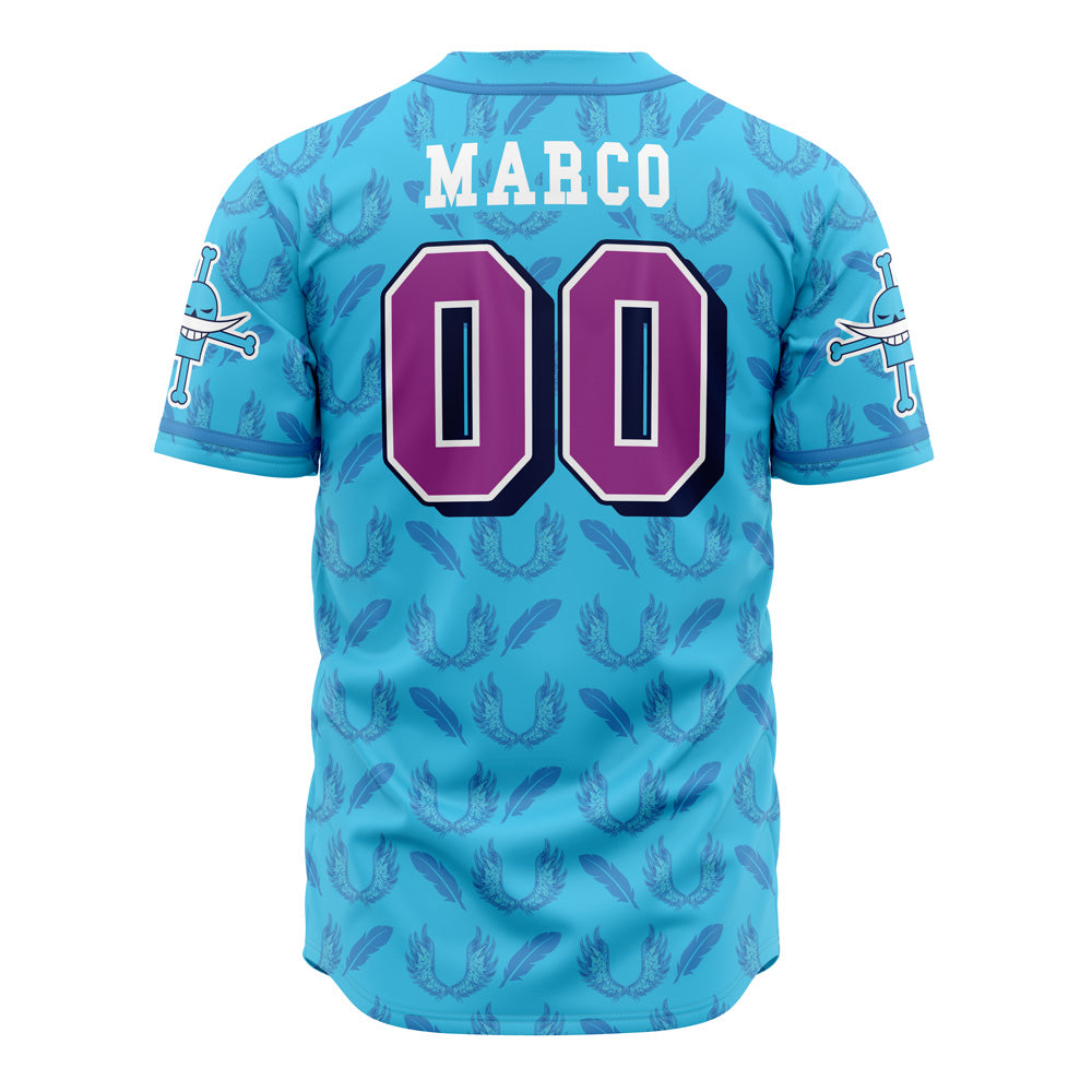 Anime-Inspired Blue Pirate Jersey - Unique Design, Perfect For Fans &amp; Casual Wear