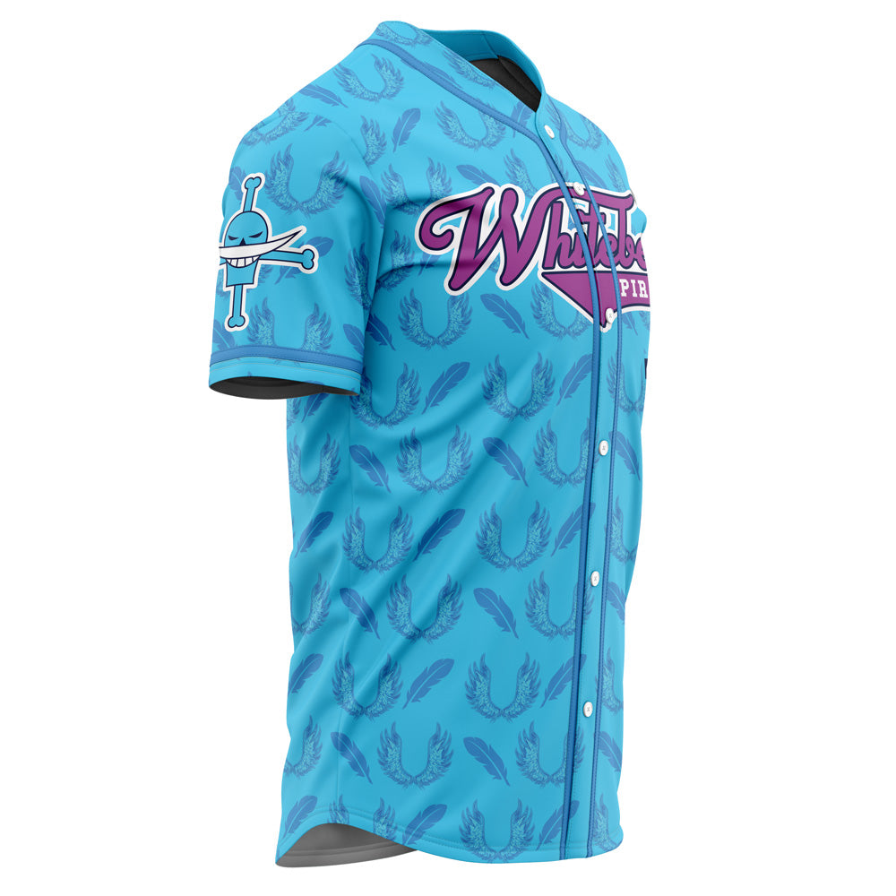 Anime-Inspired Blue Pirate Jersey - Unique Design, Perfect For Fans &amp; Casual Wear