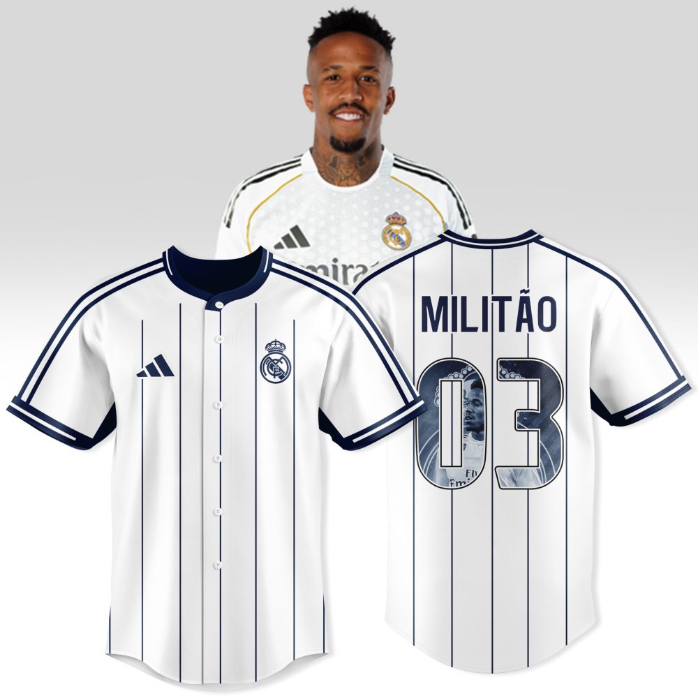 Real Madrid Militao #03 Jersey - Official 2023/24 Home Kit - Limited Edition Soccer Shirt