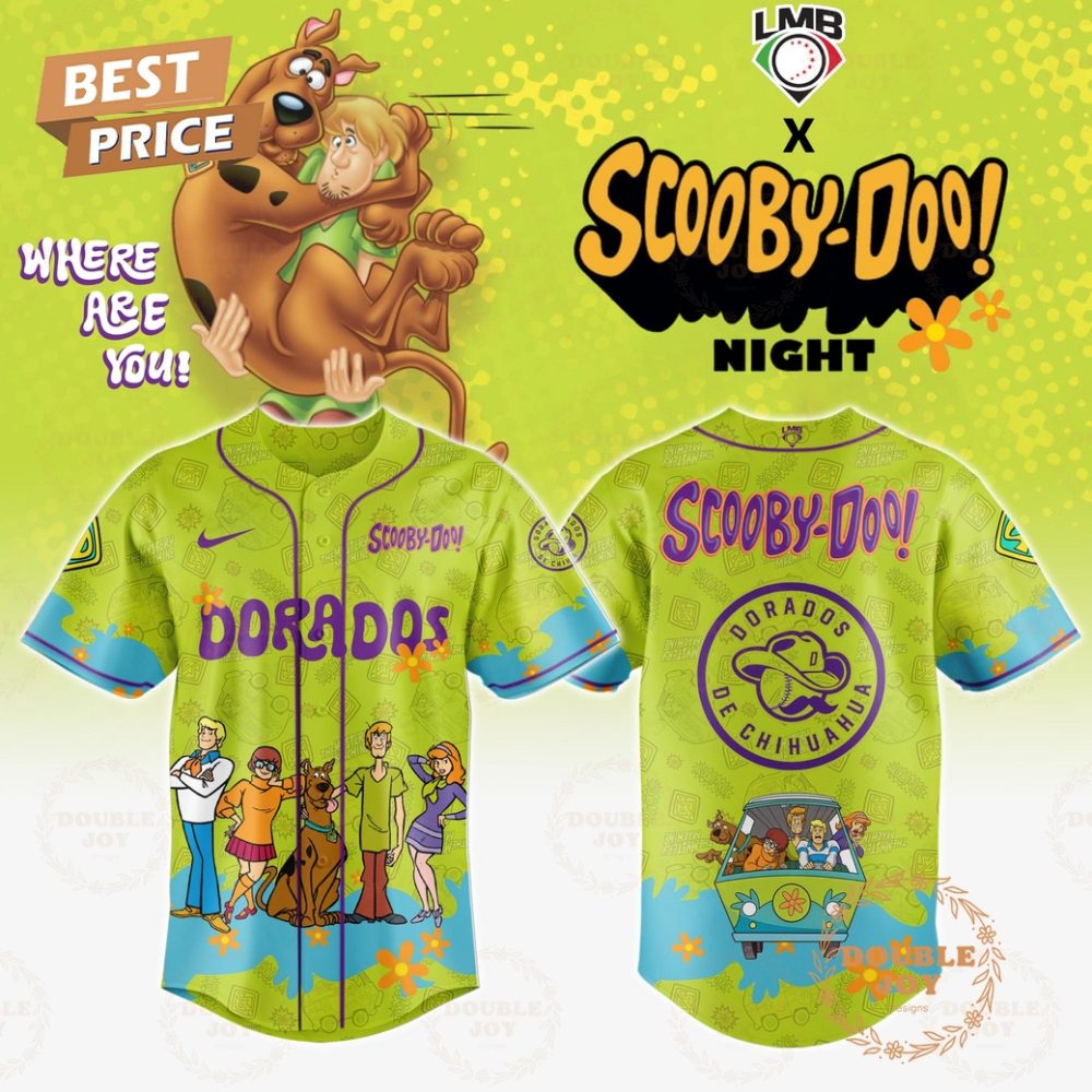 Dorados De Chihuahua Where Are You! Scooby-Doo! Night 2025 Limited Edition Baseball Jersey