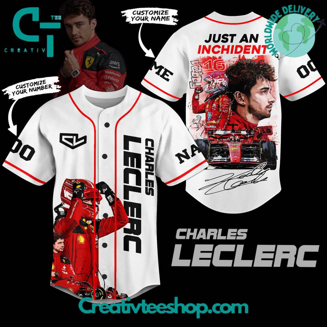 Charles Leclerc Just An Inchident Baseball Jersey