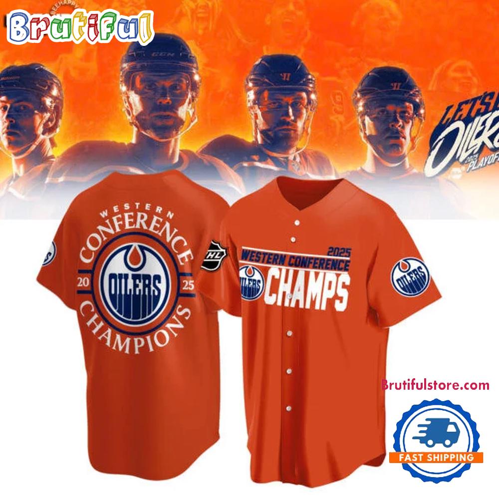 Edmonton Oilers 2025 Western Conference Champions Limited Edition Jersey Shirt