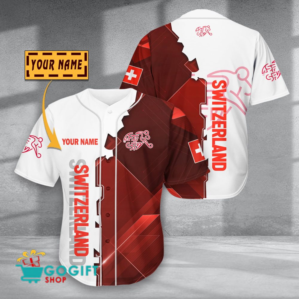 Switzerland National Soccer Team Baseball Jersey