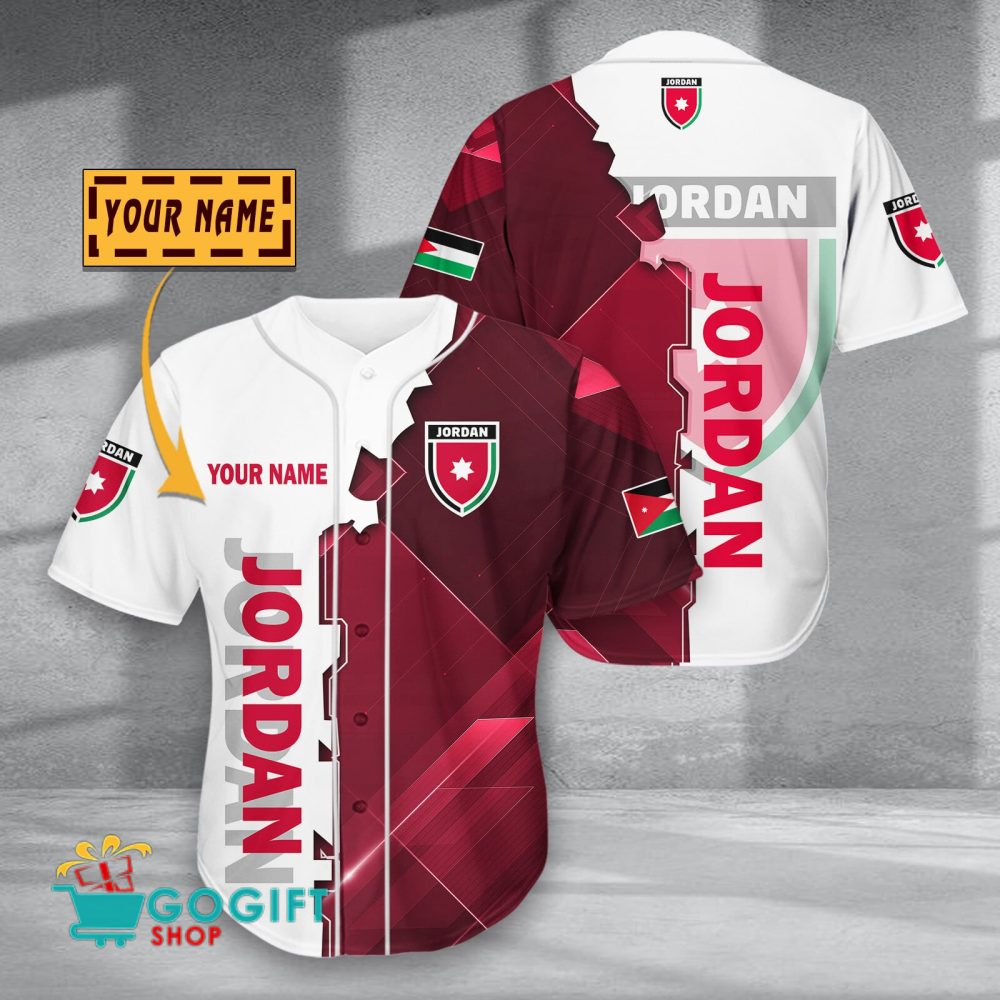 Jordan National Soccer Team Baseball Jersey