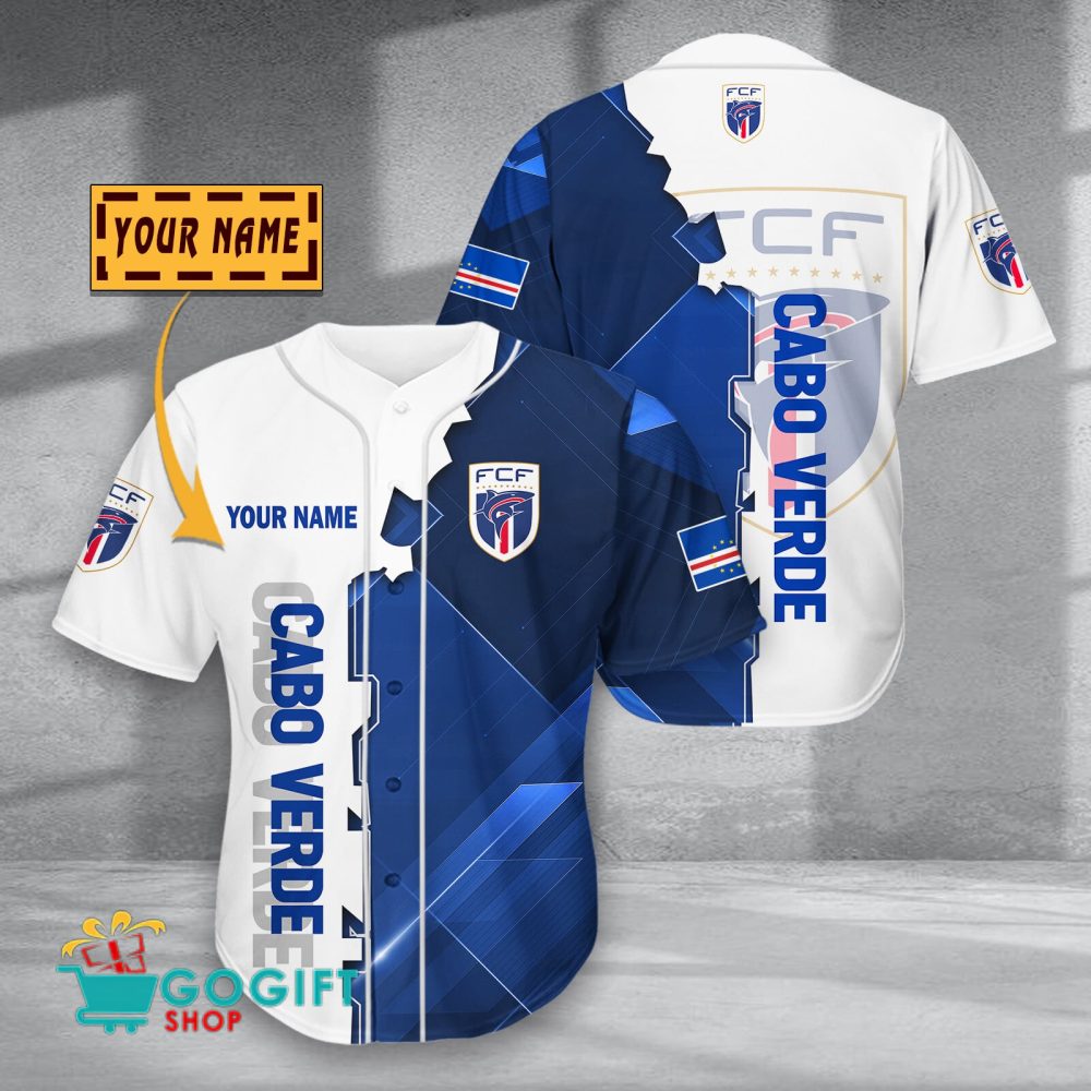 Cabo Verde National Soccer Team Baseball Jersey
