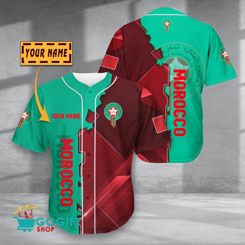 Morocco National Soccer Team Baseball Jersey