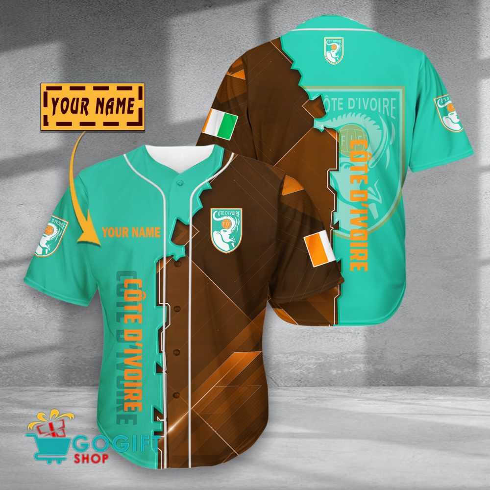 Cote D'Ivoire National Soccer Team Baseball Jersey