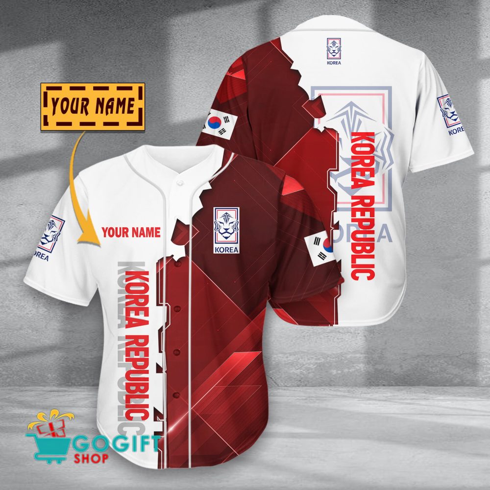 Korea Republic National Soccer Team Baseball Jersey