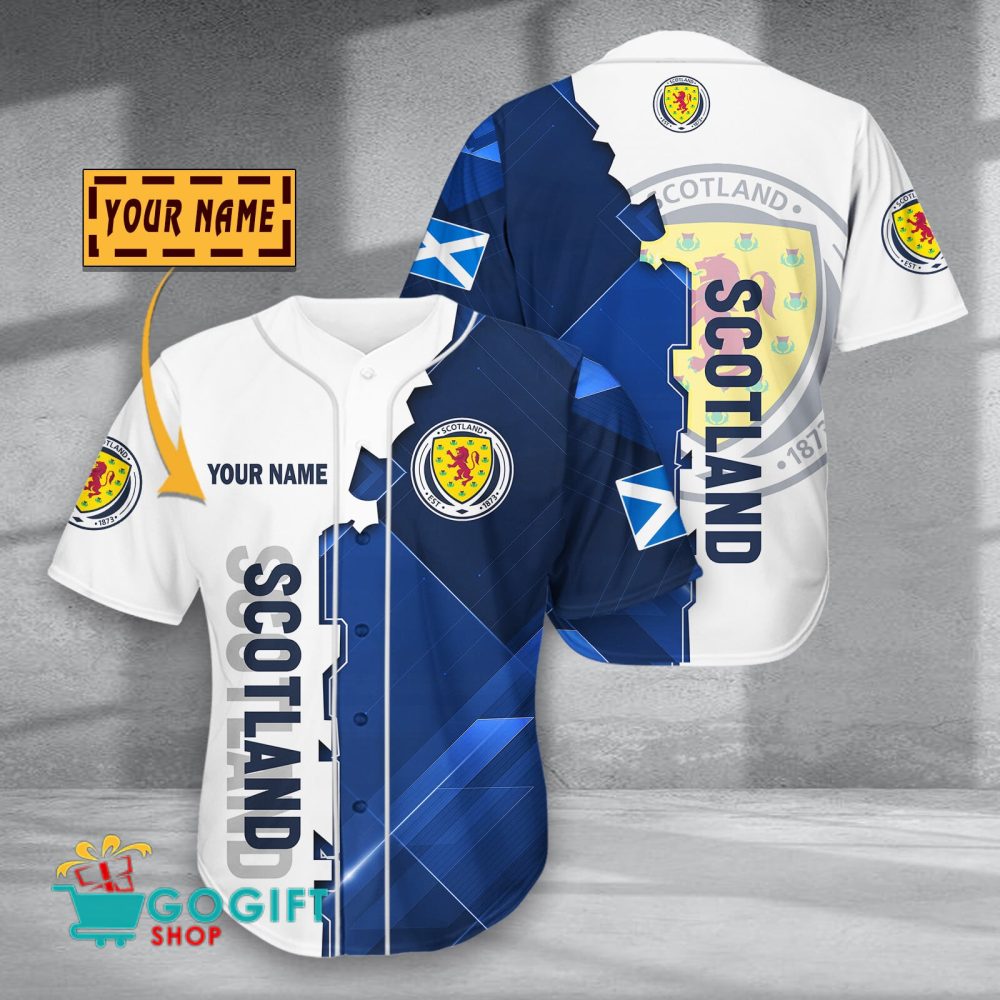 Scotland National Soccer Team Baseball Jersey
