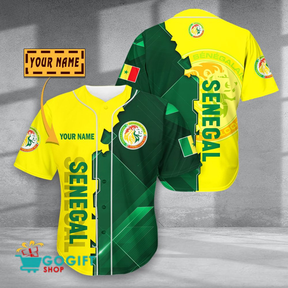Senegal National Soccer Team Baseball Jersey