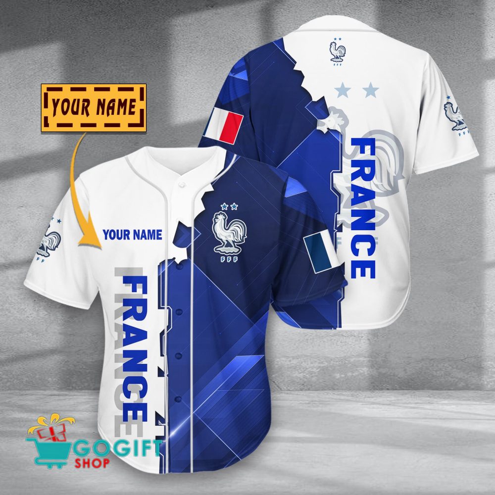 France National Soccer Team Baseball Jersey