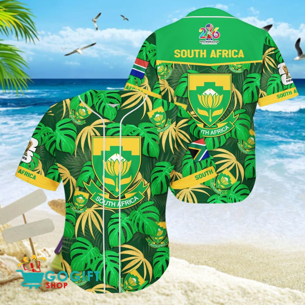 South Africa National Soccer Team Baseball Jersey
