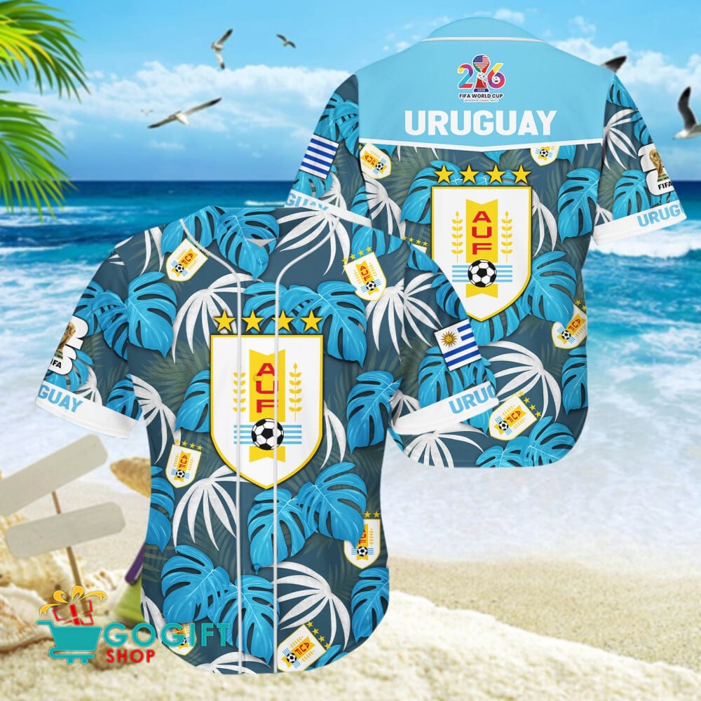 Uruguay National Soccer Team Baseball Jersey