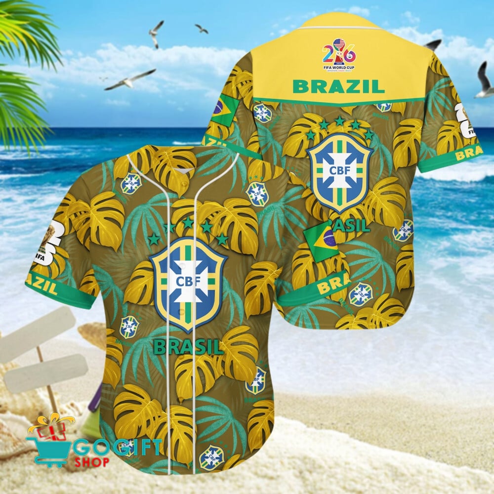Brazil National Soccer Team Baseball Jersey