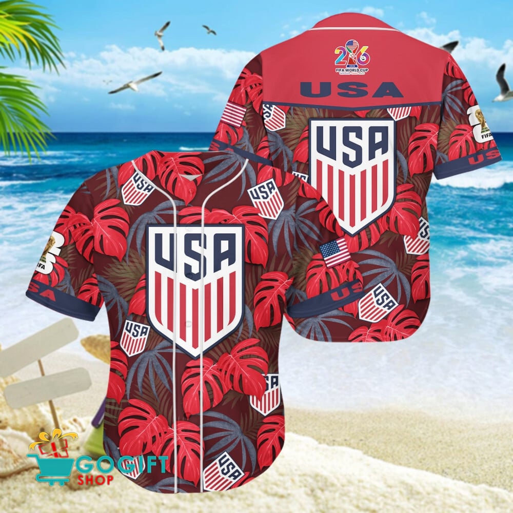 Usa National Soccer Team Baseball Jersey