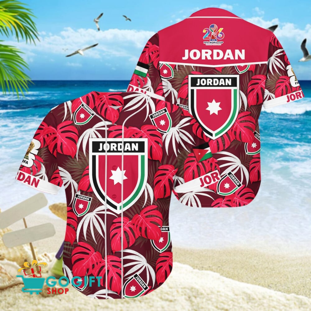 Jordan National Soccer Team Baseball Jersey