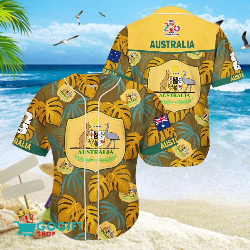 Australia National Soccer Team Baseball Jersey