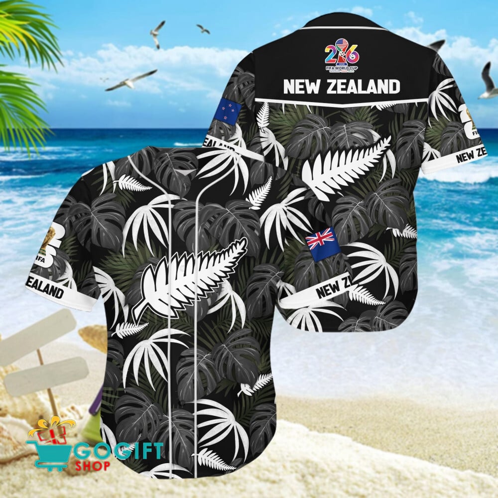 New Zealand National Soccer Team Baseball Jersey