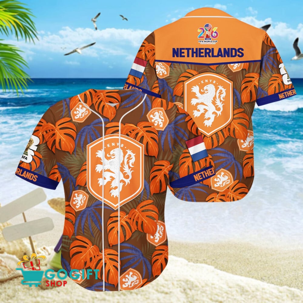 Netherlands National Soccer Team Baseball Jersey