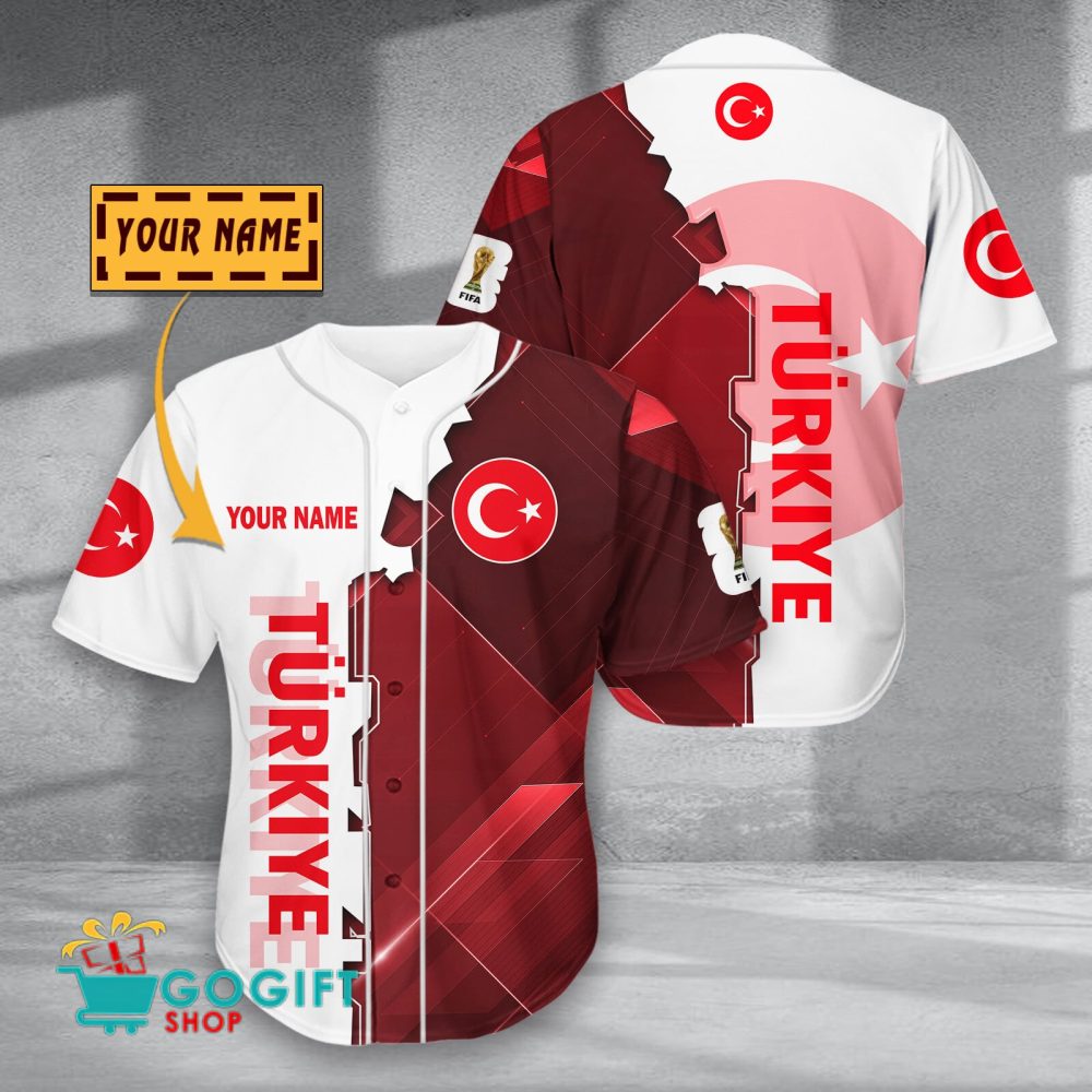 Turkiye National Soccer Team Baseball Jersey