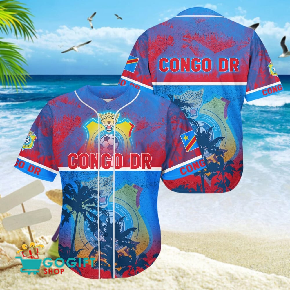 Congo Dr National Soccer Team Baseball Jersey