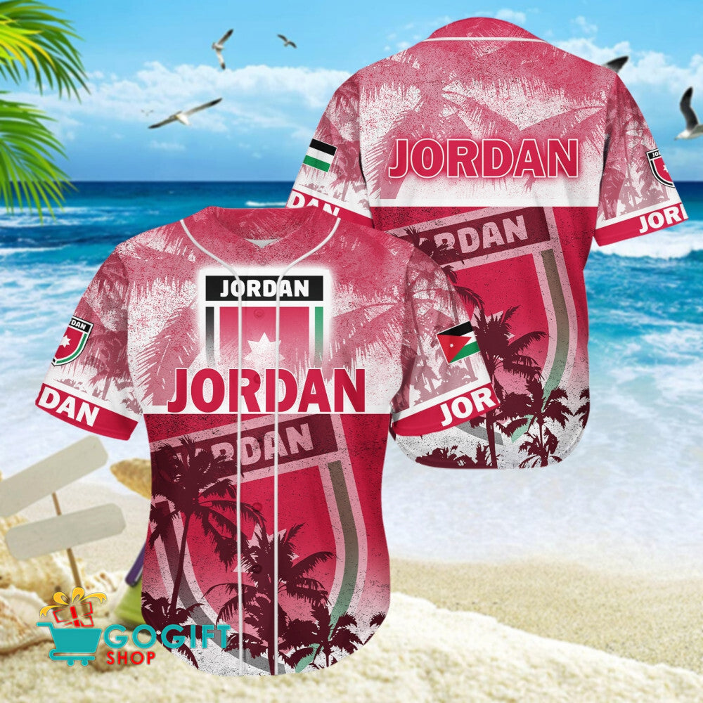 Jordan National Soccer Team Baseball Jersey