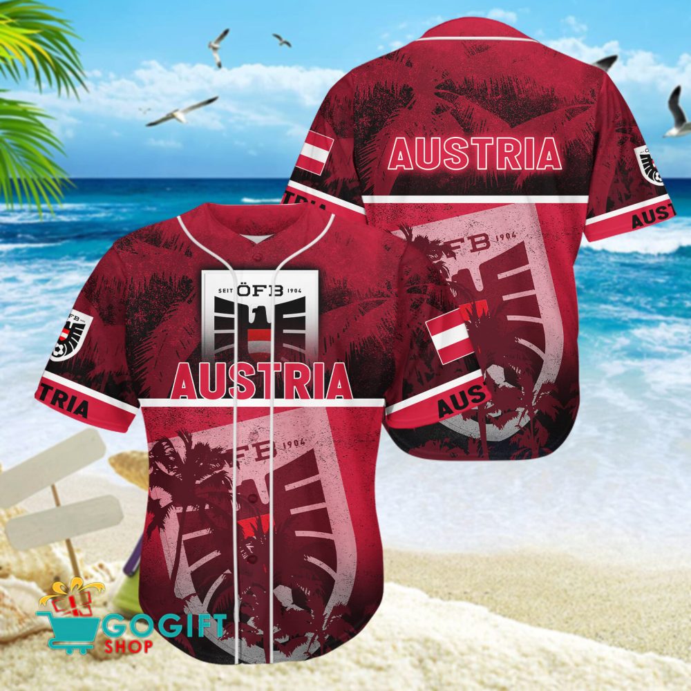 Austria National Soccer Team Baseball Jersey