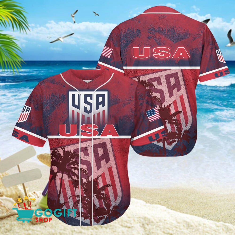 Usa National Soccer Team Baseball Jersey