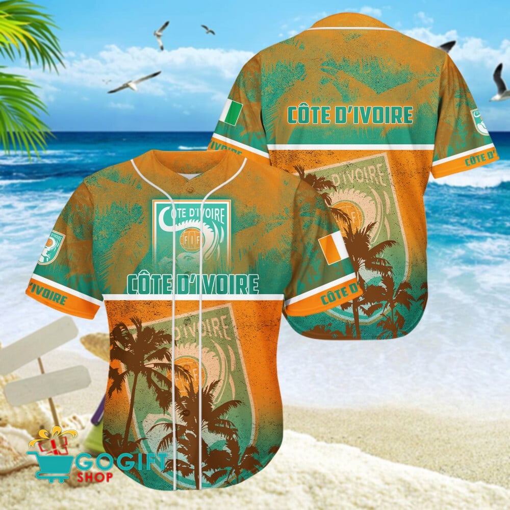 C?te d'Ivoire National Soccer Team Baseball Jersey
