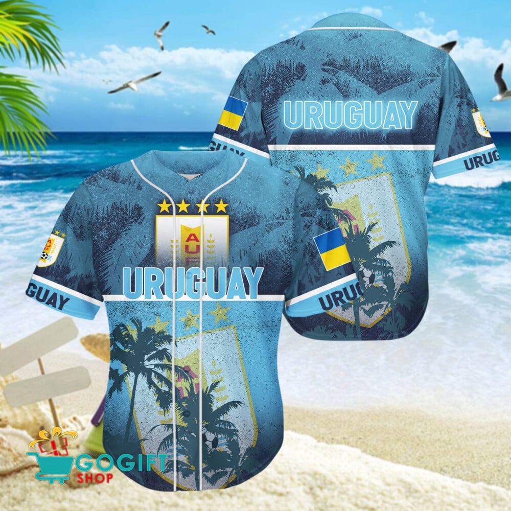 Uruguay National Soccer Team Baseball Jersey