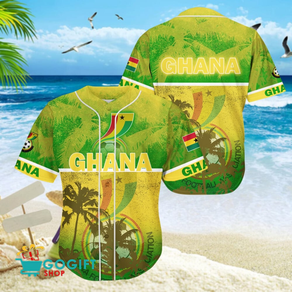Ghana National Soccer Team Baseball Jersey