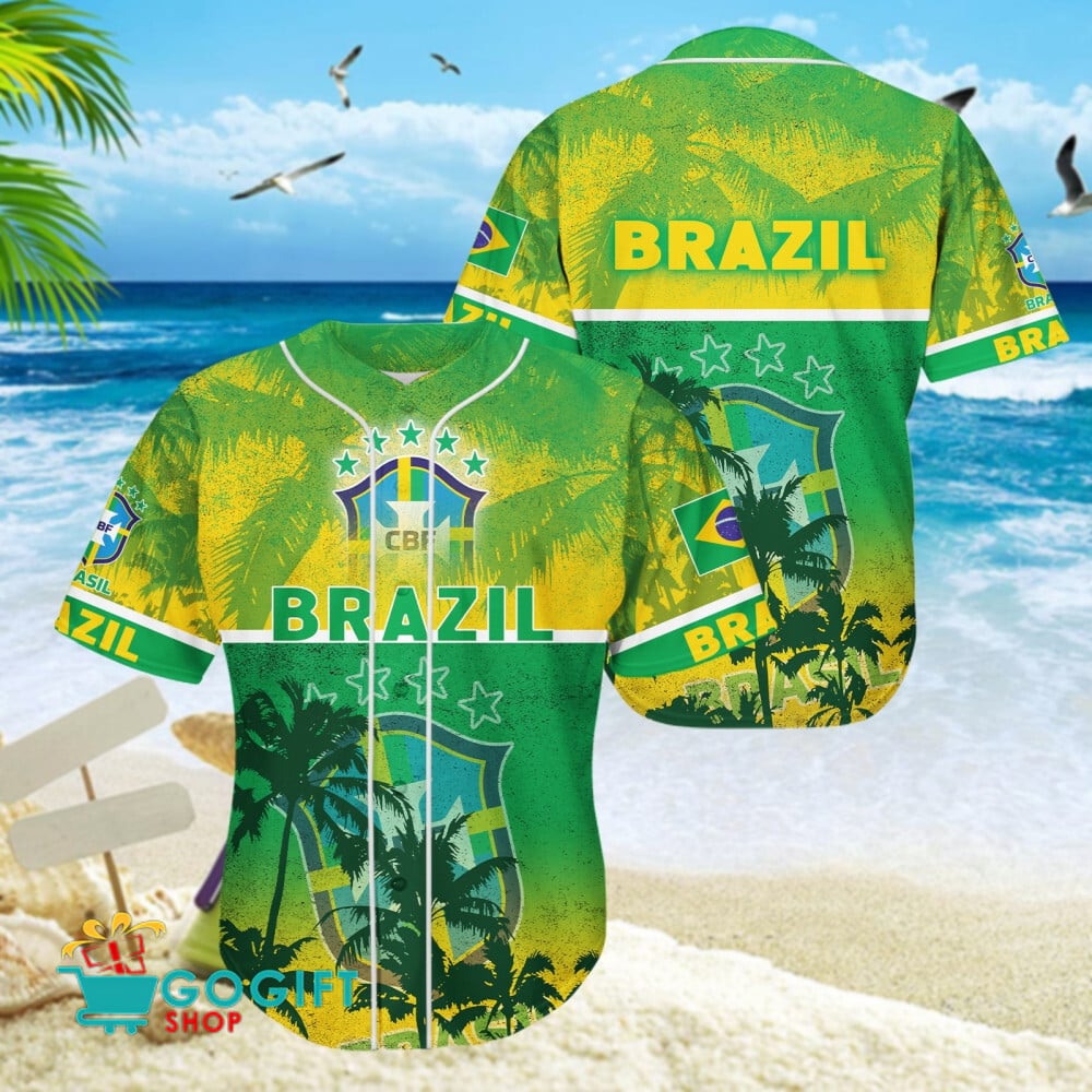 Brazil National Soccer Team Baseball Jersey