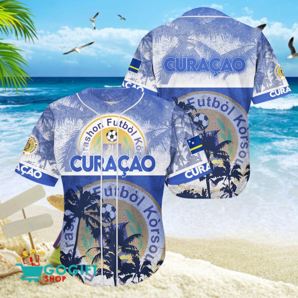 Cura?ao National Soccer Team Baseball Jersey