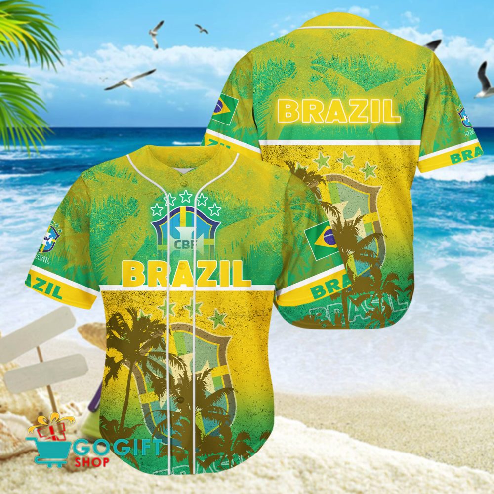 Brazil National Soccer Team Baseball Jersey