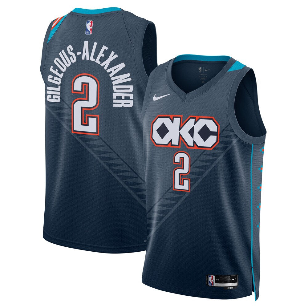 Oklahoma City Thunder 202526 City Edition Swingman Jersey Gray Shai Gilgeous Alexander Unisex | RTJ13296