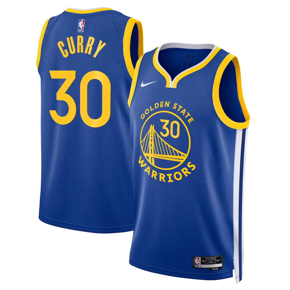 Golden State Warriors Icon Edition Swingman Jersey Royal Stephen Curry Unisex | RTJ13146