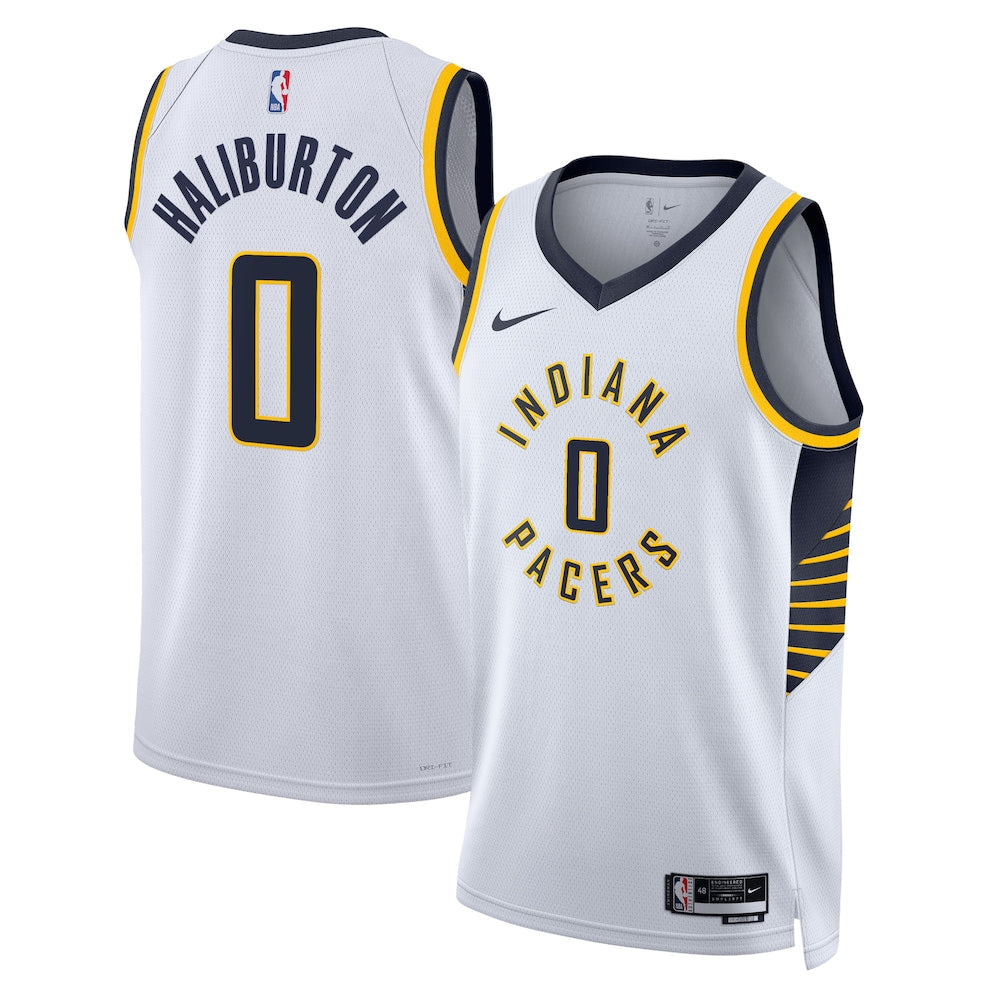 Indiana Pacers Association Edition Swingman Jersey White Tyrese Haliburton Unisex | RTJ13133