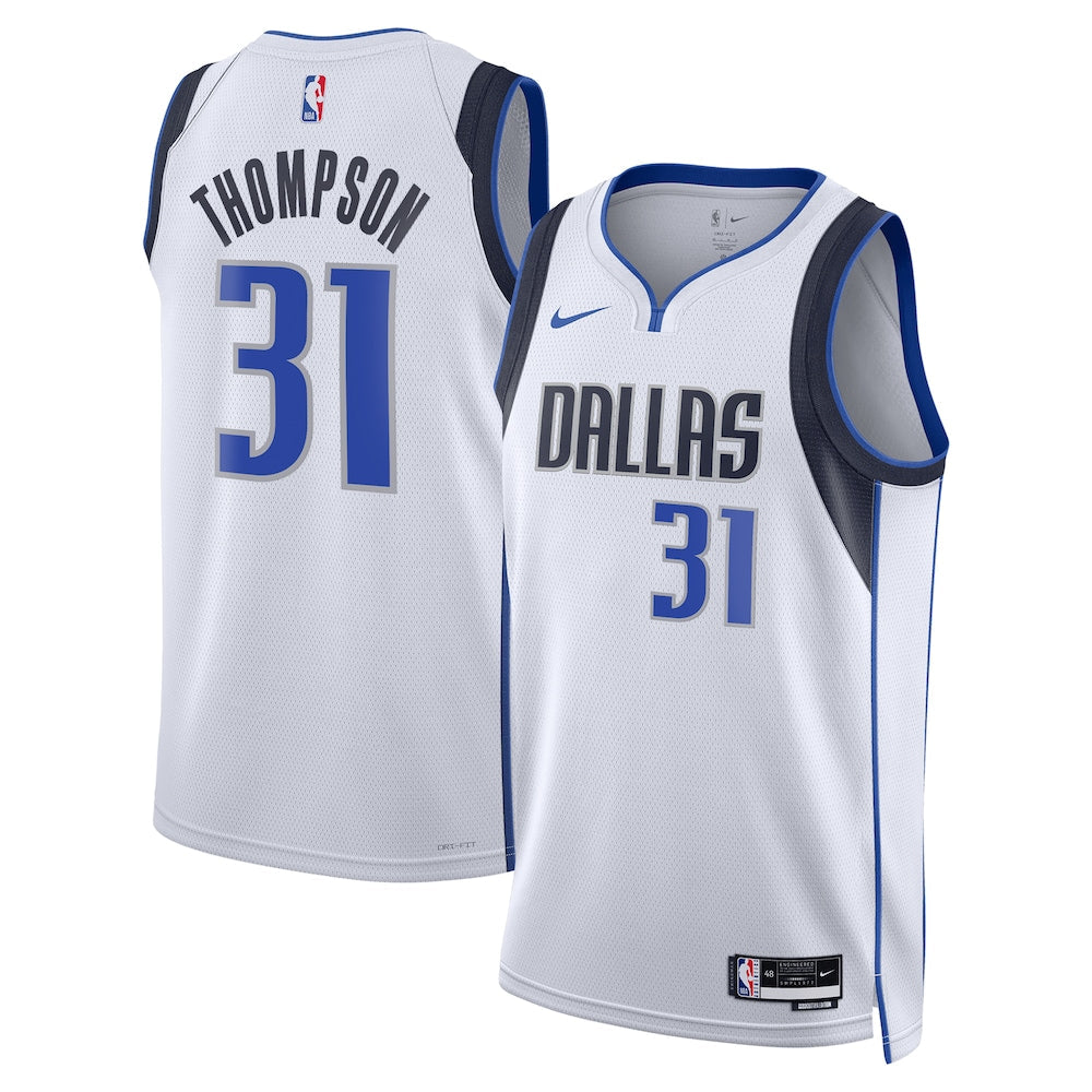 Dallas Mavericks Association Edition Swingman Jersey White Klay Thompson Unisex | Stitched Jersey RTJS 11815