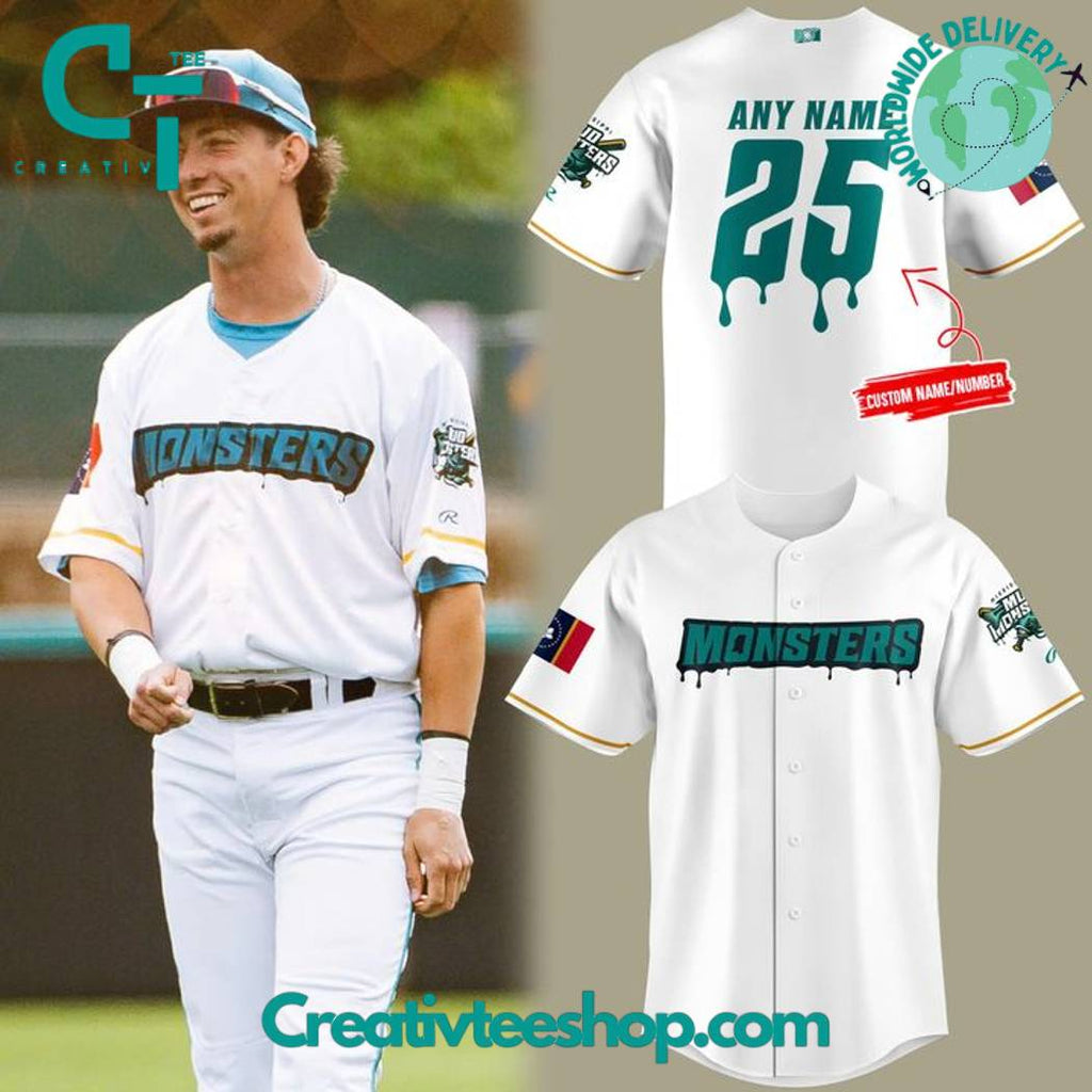 Mississippi Mud Monsters Special New 2025 White Baseball Jersey