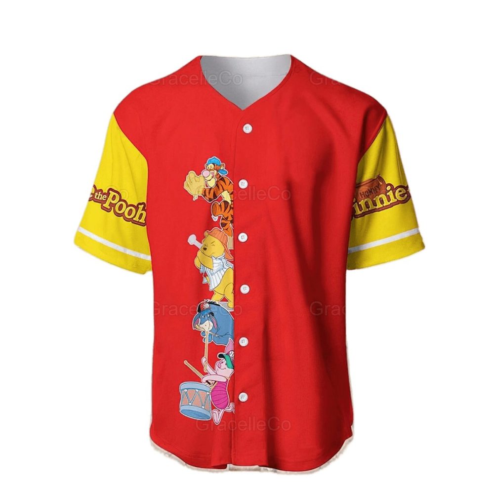 Colorful Cartoon Baseball Jersey - Fun Characters Design, Unisex