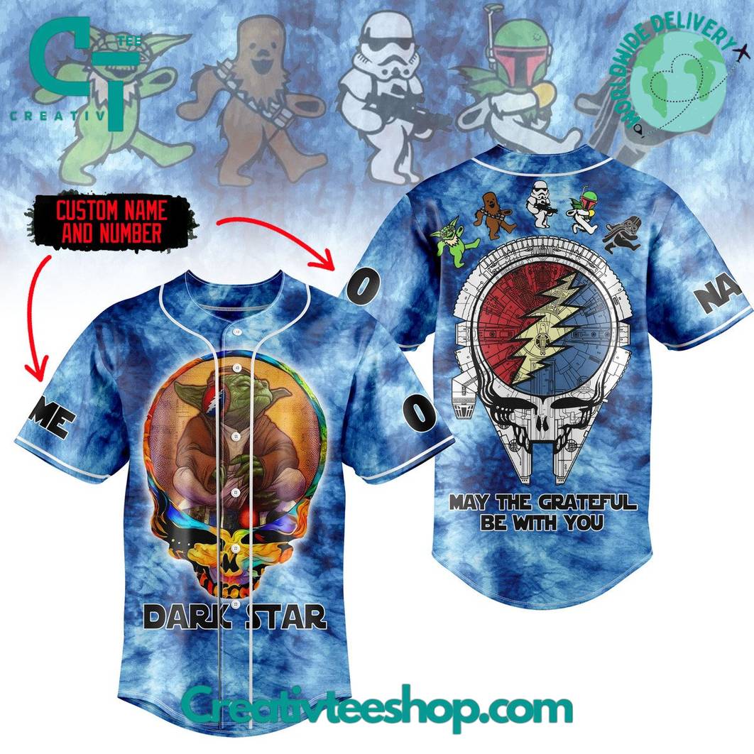 Star Wars X Grateful Dead "Dark Star" Special Baseball Jersey
