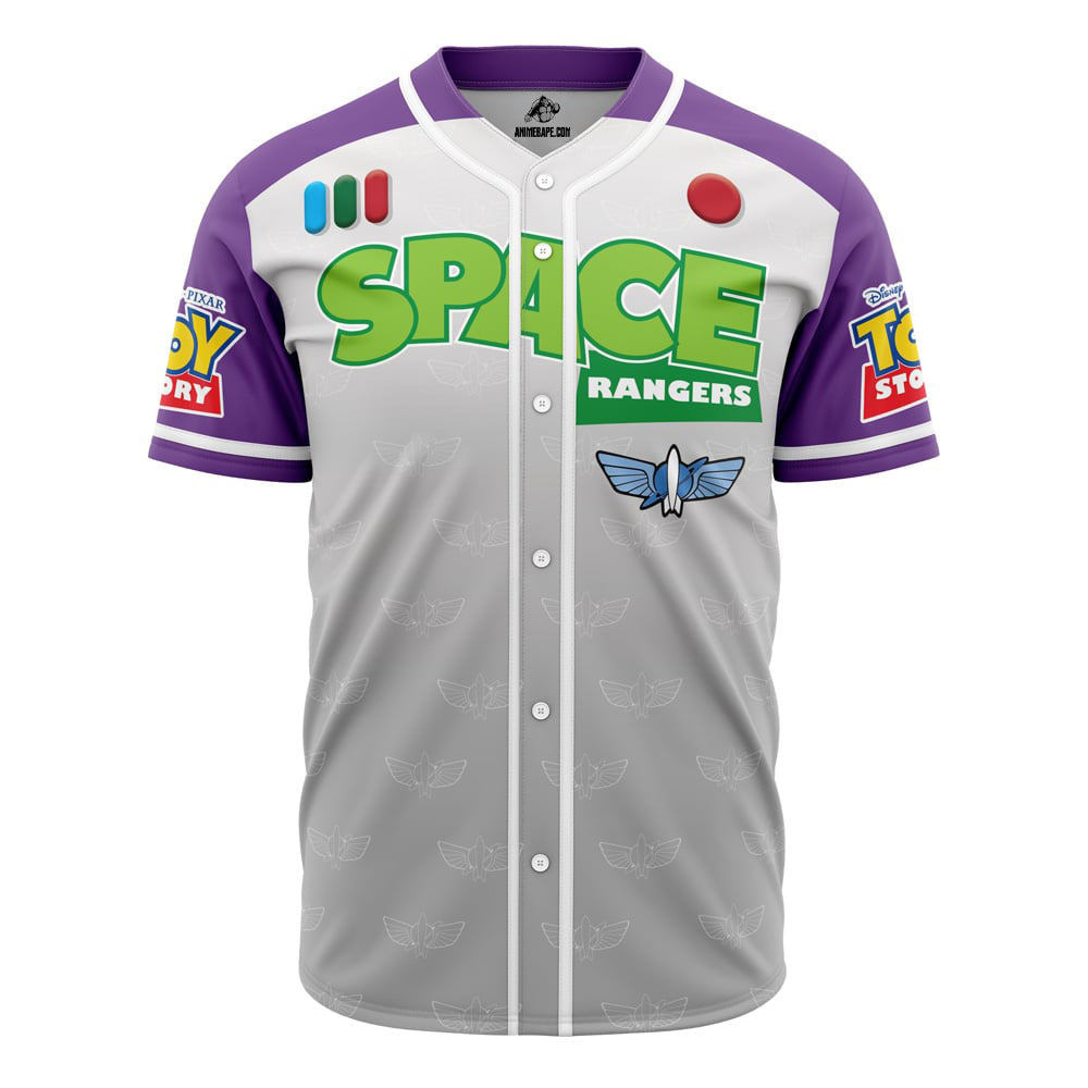 Buzz Lightyear Space Ranger Jersey - Toy Story Fan Baseball Shirt - Unisex Cosplay Apparel