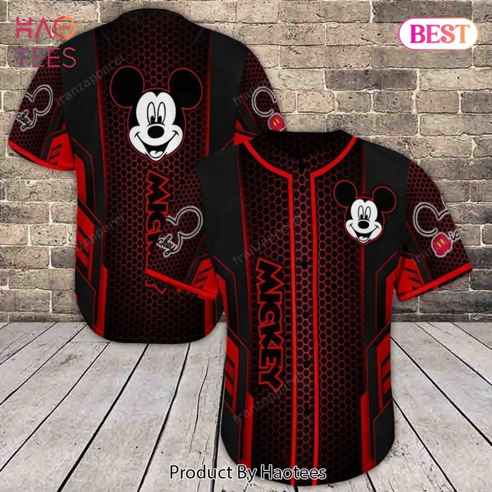 Retro Mickey Mouse Baseball Jersey – Bold Graphic Tee For Fans