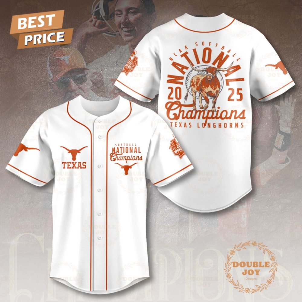 Ncaa Softball National 2025 Champions Texas Longhorns Limited Edition Baseball Jersey