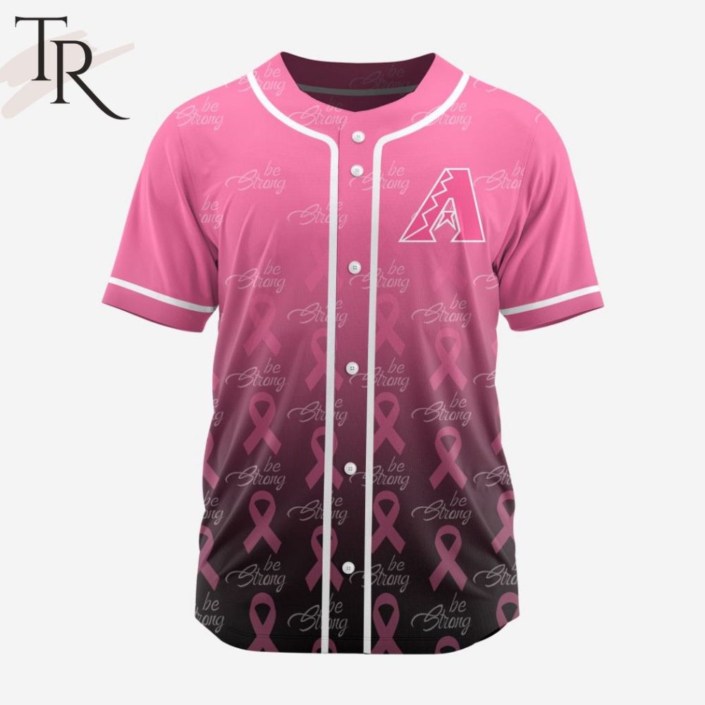 Support &amp; Style: Pink Ribbon Baseball Jersey - 'Be Strong' Empowerment Apparel