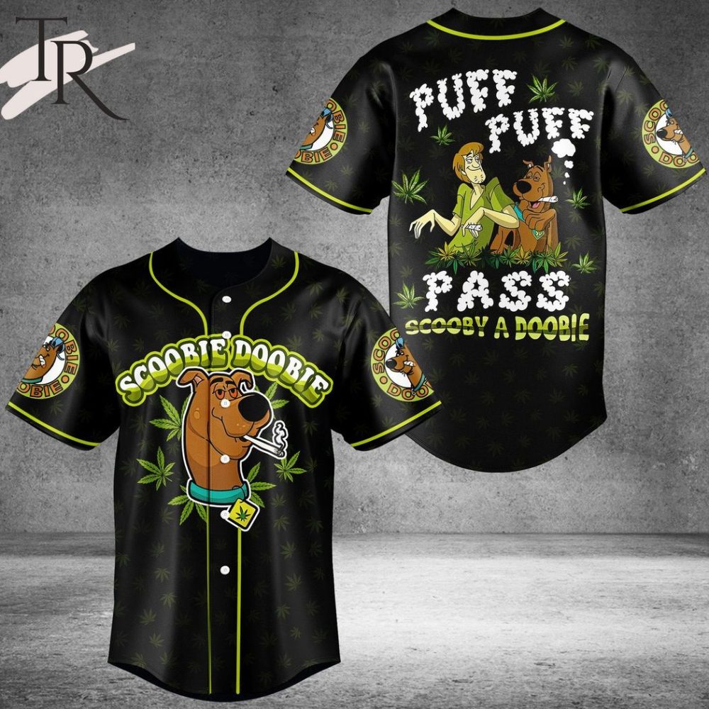 Trendy Scooby Doo Puff Pass Baseball Jersey - Fun &amp; Stylish Gift!