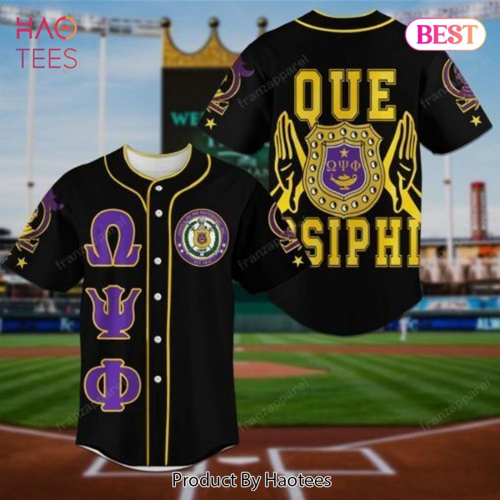 Stylish Omega Psi Phi Baseball Jersey – Perfect For Fraternity Fans!